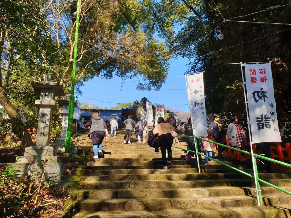 薩摩川內新田神社的階梯