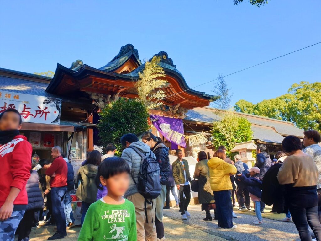 薩摩川內新田神社初詣人潮